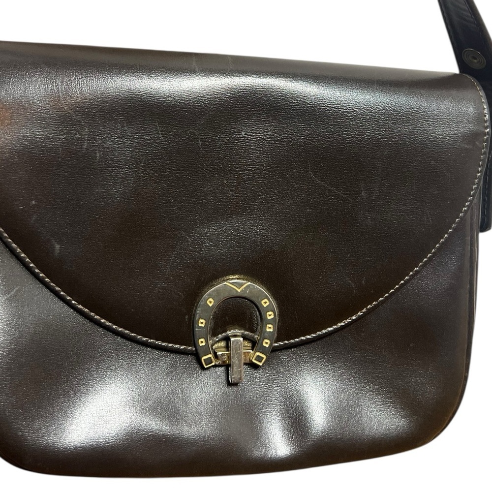 Sophisticated Dark Brown Crossbody Bag - Picture 3 of 4